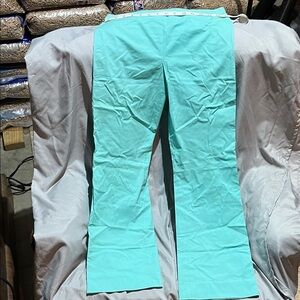 Theory Turquoise Flare Pants